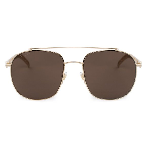 Gucci Brown Aviator Sunglasses - Picture 1 of 5